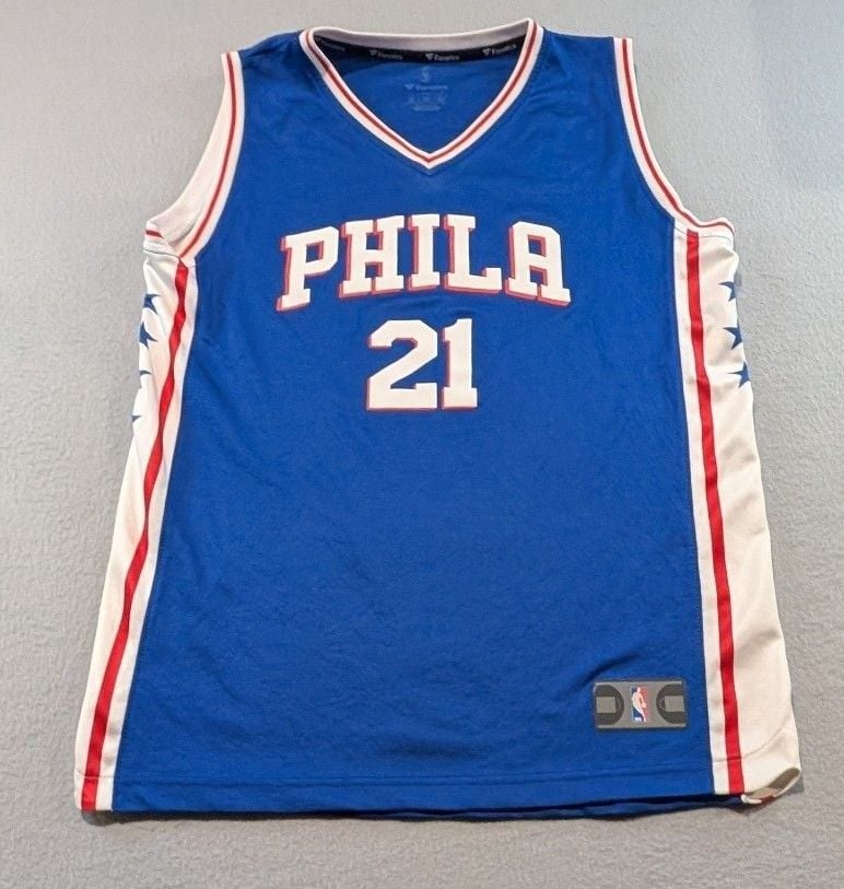 Fanatics Joel Embiid Philadelphia 76ers Youth XL Jersey #21 Blue 2