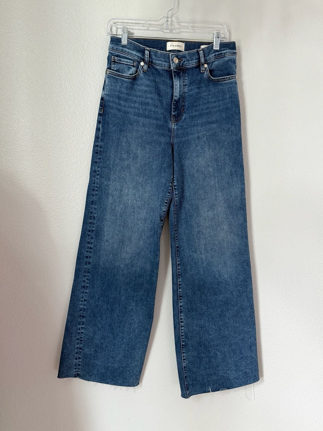 FRAME Le Slim Palazzo Size 29 Blue Denim Jeans 2