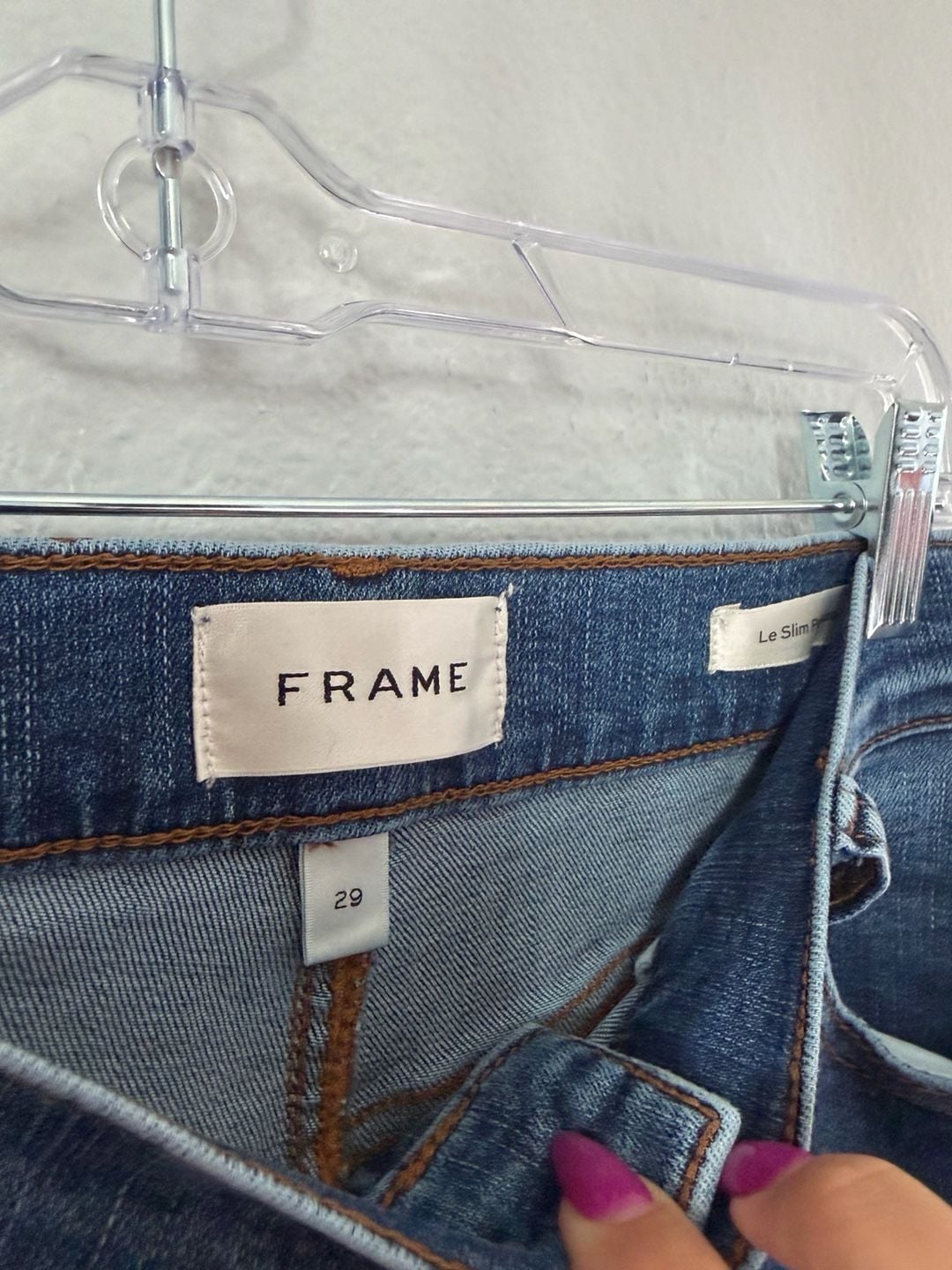 FRAME Le Slim Palazzo Size 29 Blue Denim Jeans 4