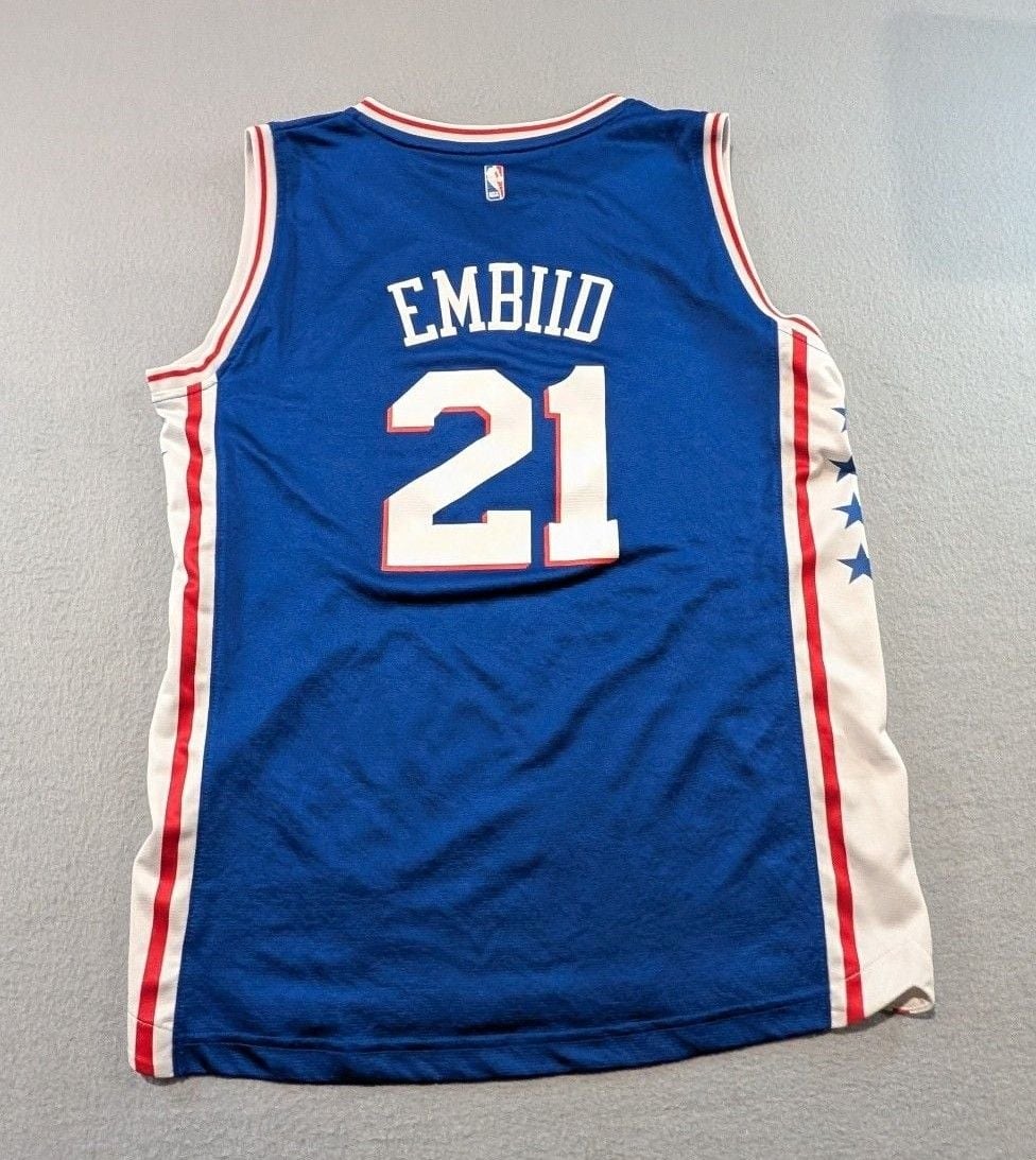 Fanatics Joel Embiid Philadelphia 76ers Youth XL Jersey #21 Blue 7
