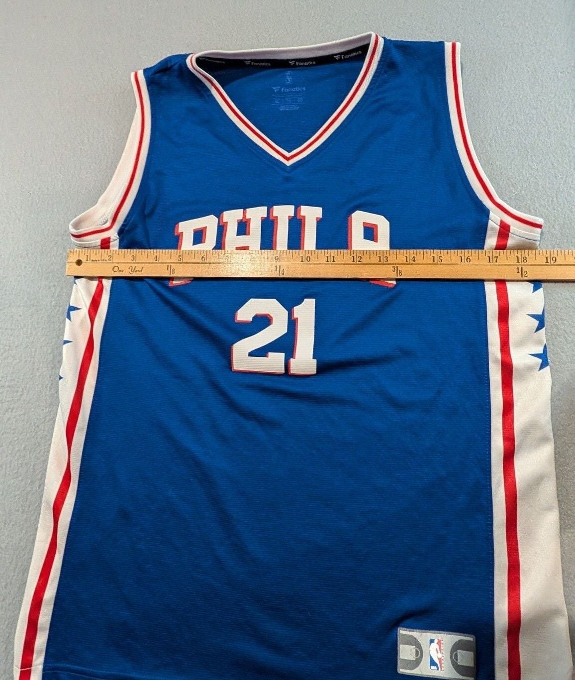 Fanatics Joel Embiid Philadelphia 76ers Youth XL Jersey #21 Blue 5