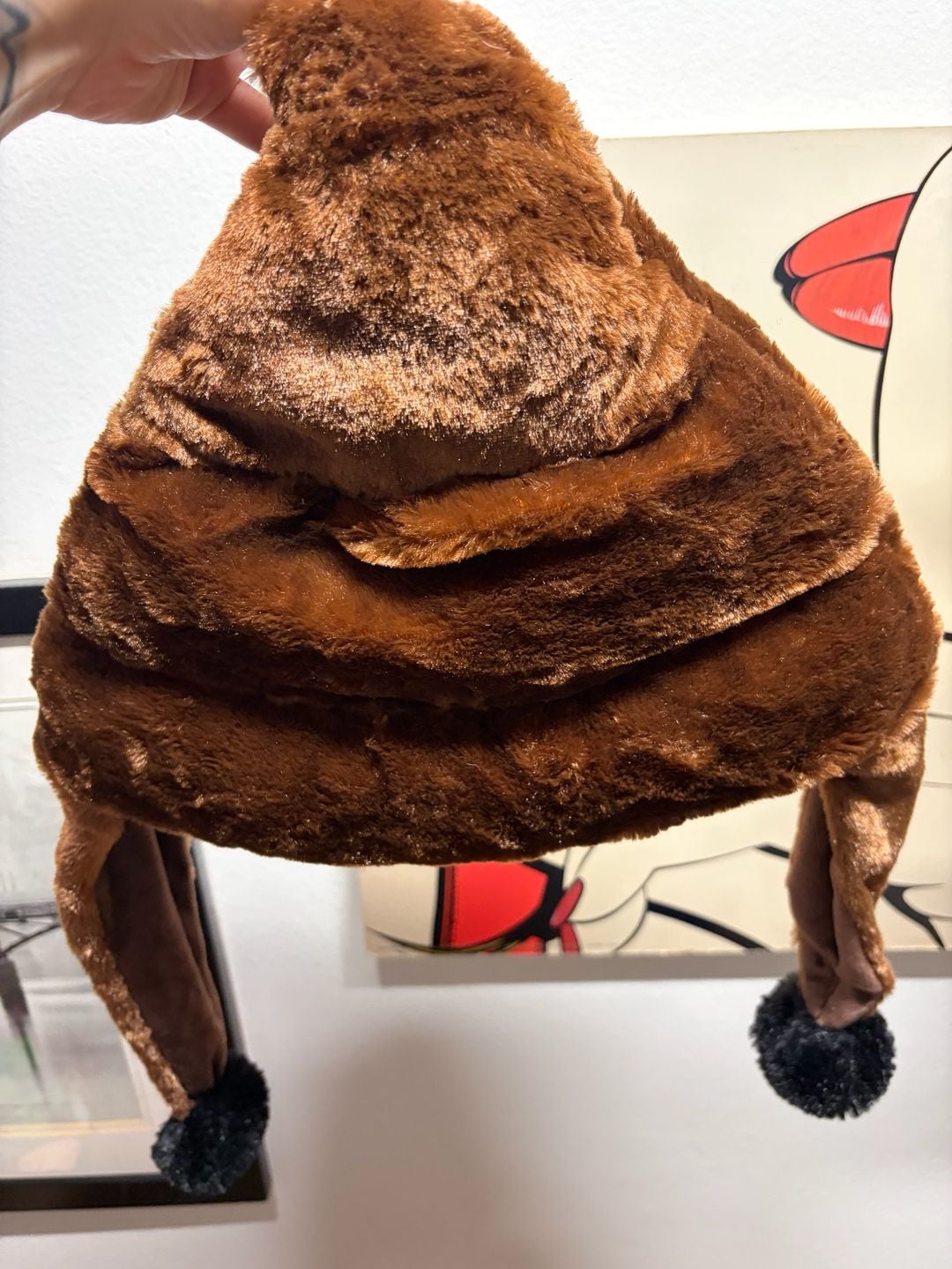 Top Drawer Poop Emoji Plush Hat One Size Brown 8