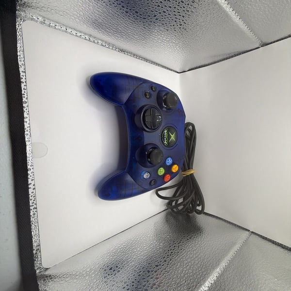 Microsoft Original Xbox Controller S Translucent Blue with Memory Unit