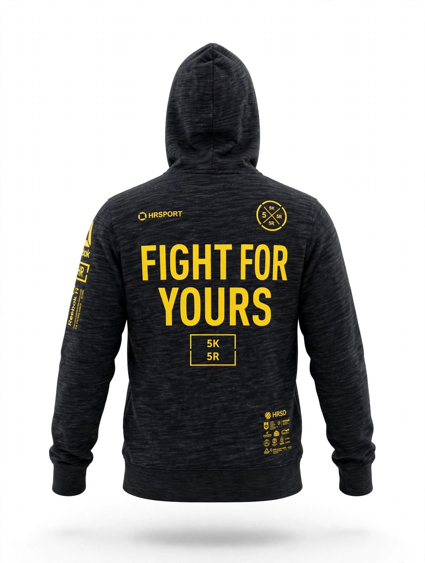 Reebok UFC Fight For Yours Hoodie Men’s Full Zip MMA Walkout Fight Kit Gray 14