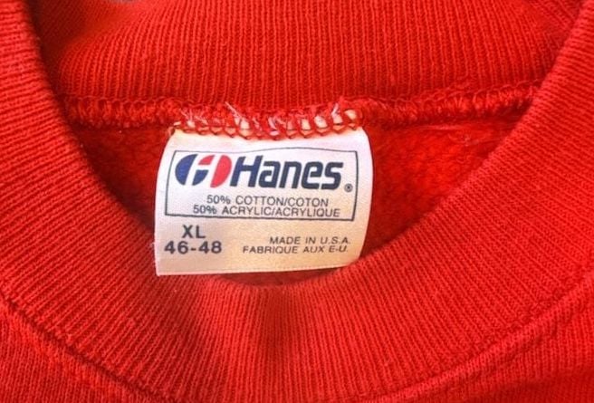 Hanes Detroit Red Wings Sweatshirt Size XL Vintage Red NHL Hockey 4