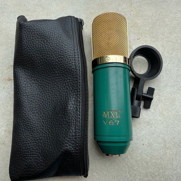 MXL V67G Condenser Microphone Green Gold Studio Mic