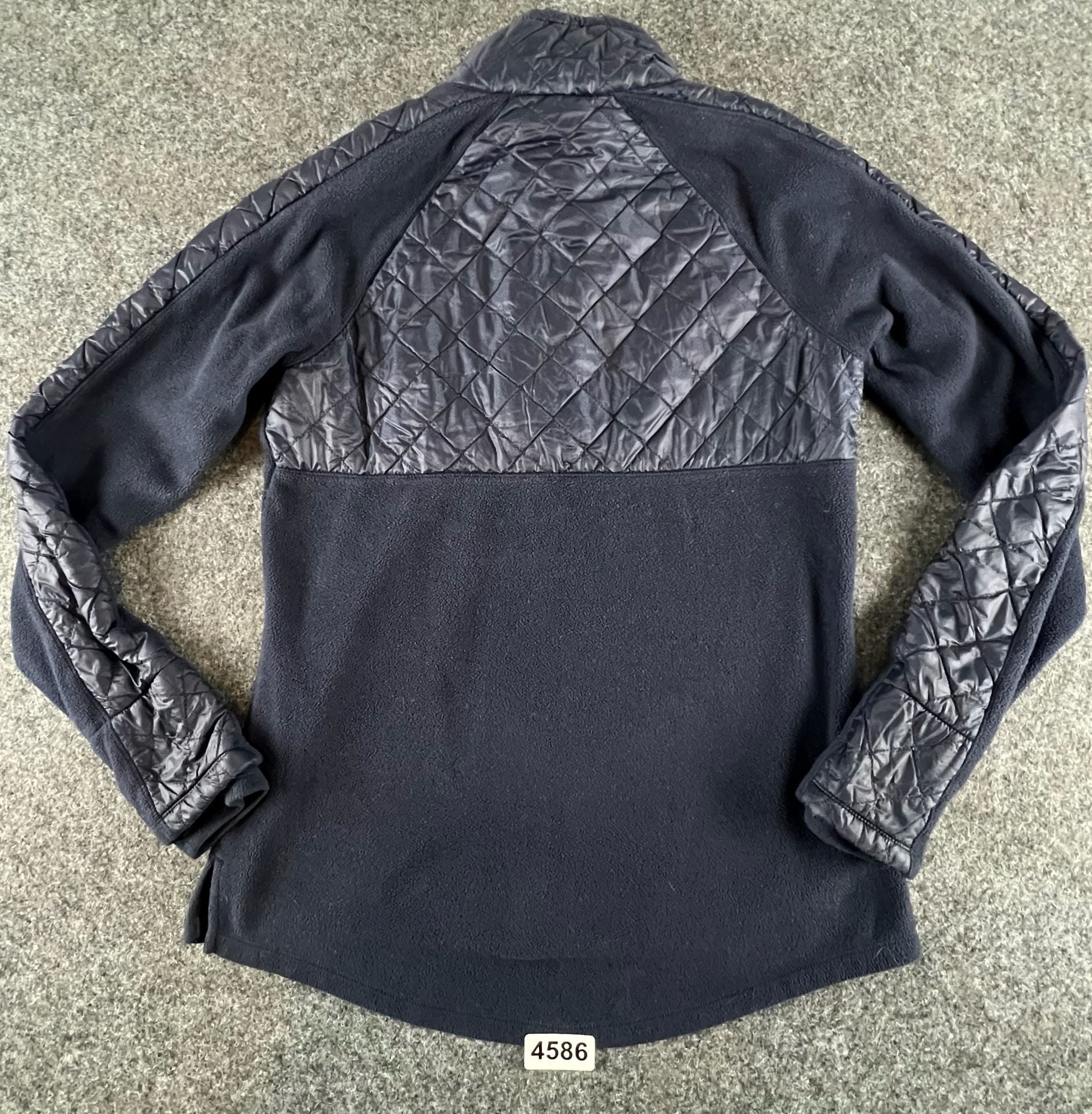 Athleta Vortex Half Zip Pullover Size M Black Quilted Fleece 7