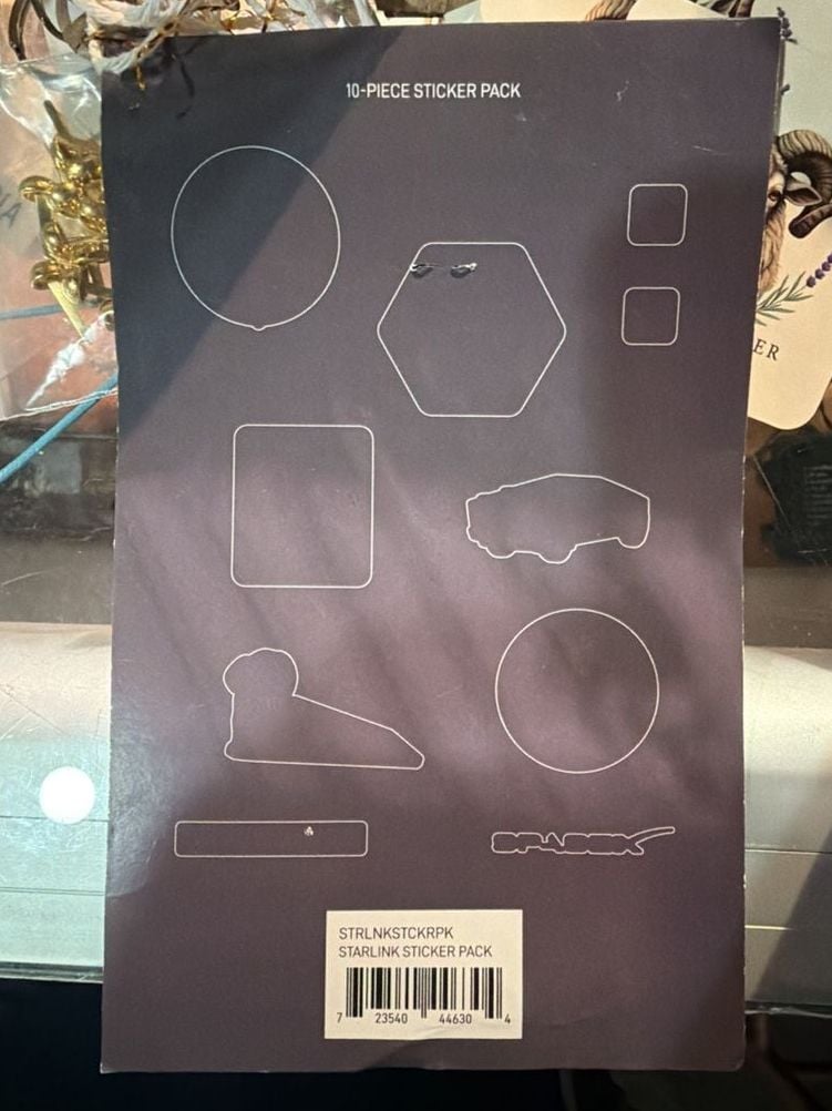 Starlink 10-Piece Sticker Pack Cybertruck SpaceX 2