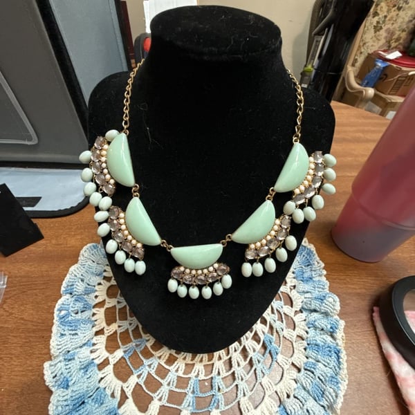 New York And Company Mint Green Statement Necklace