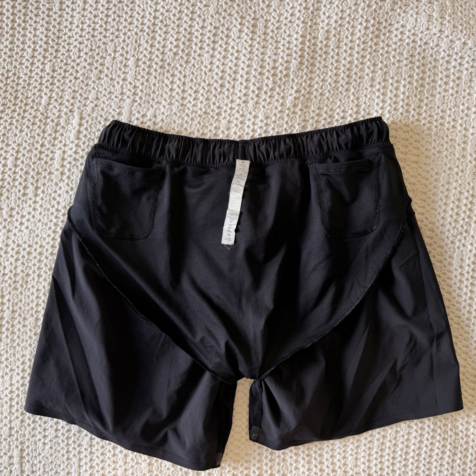 Lululemon Surge Lined Running Short Black 8