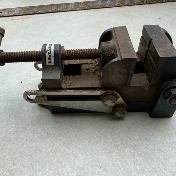 Craftsman Tilting Drill Press Machinist Vise 2-1/2 Vintage USA