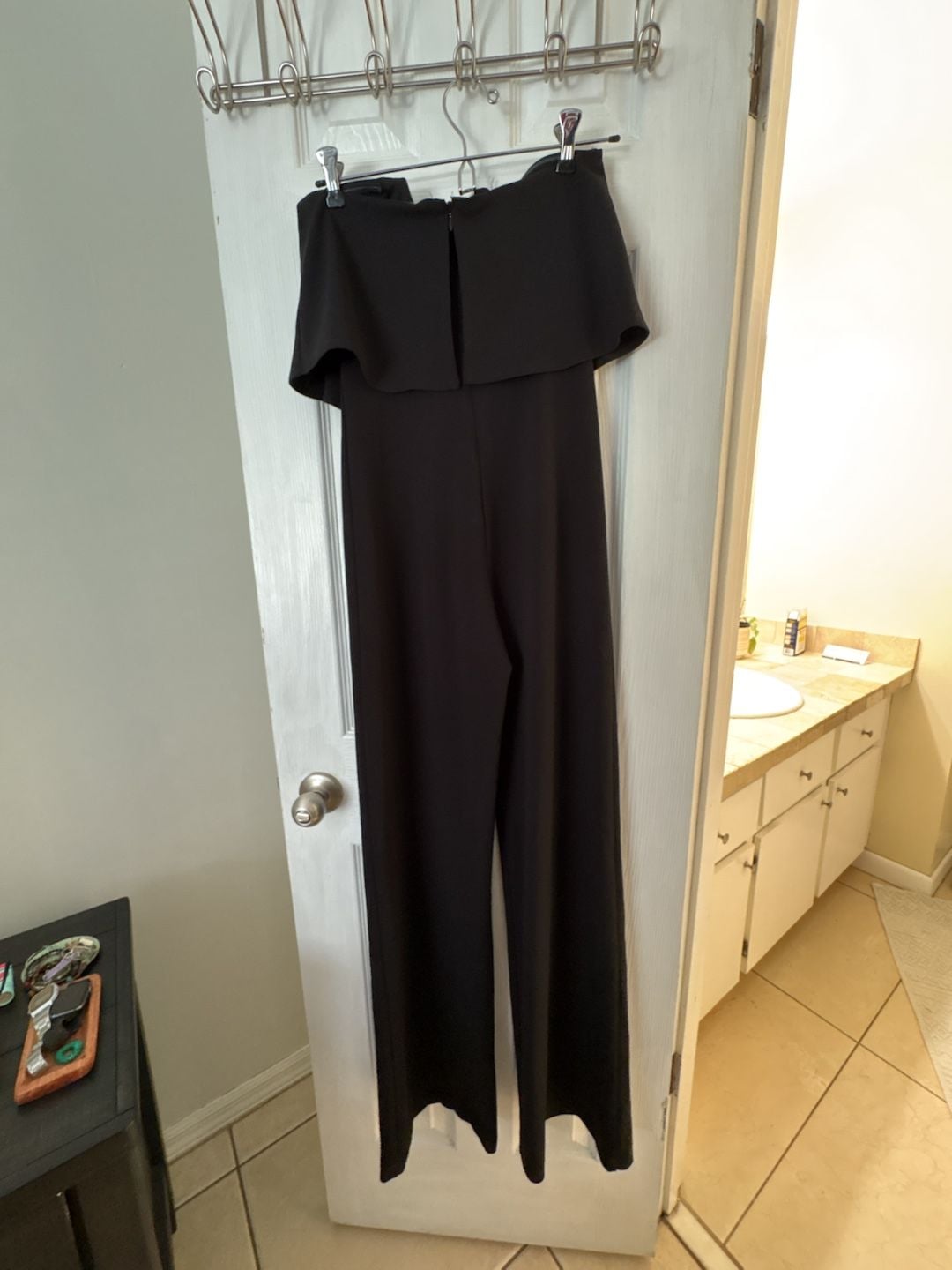 Lulus Strapless Jumpsuit Size S Black Popover Overlay 3