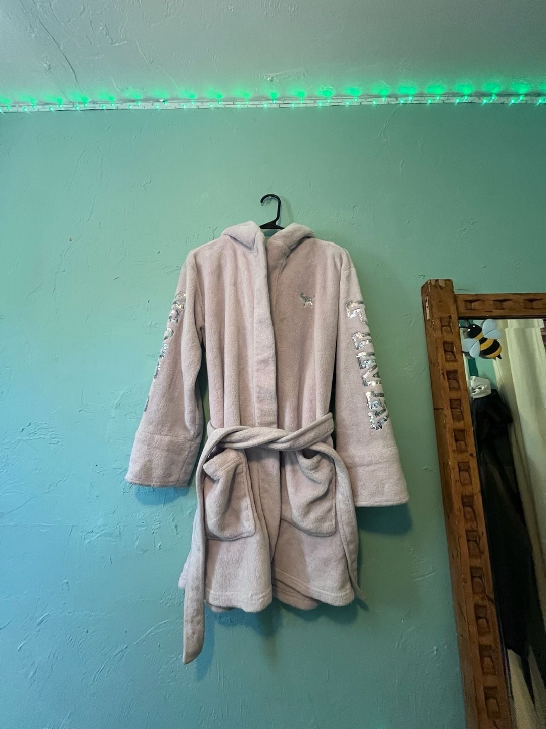 Victoria's Secret Pink Sequin Logo Robe 2