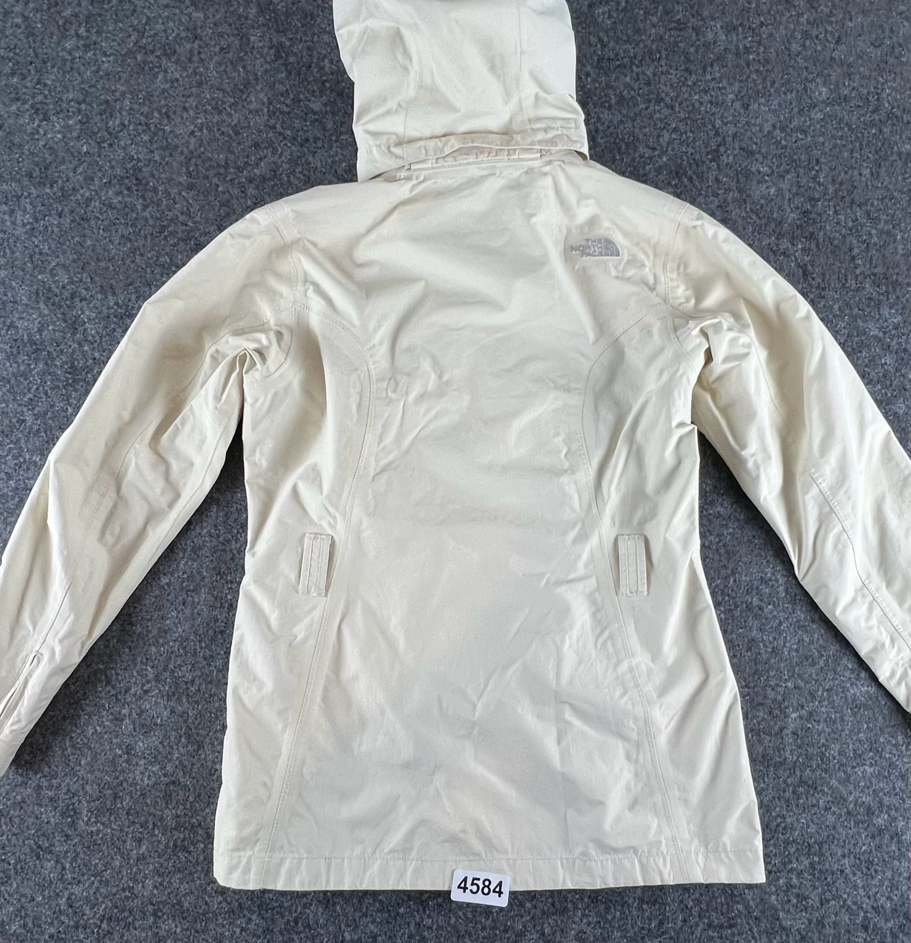 The North Face Hyvent Hooded Rain Jacket Cream White 3