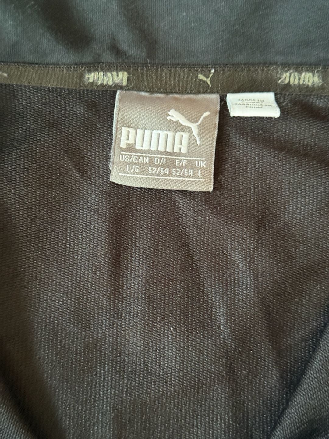 Puma Half Zip Up Black Shirt - men's medium 3