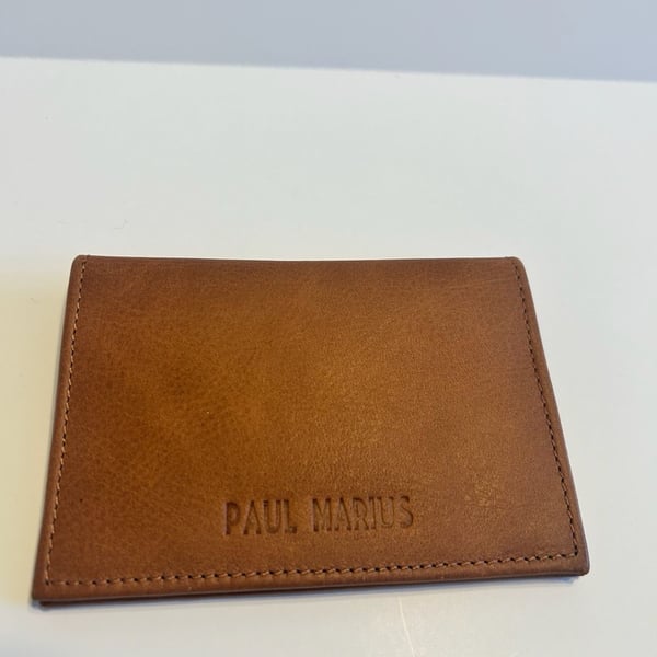 Paul Marius Aldo Card Holder Brown Leather