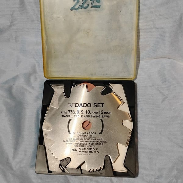 Vermont American 6 Inch Dado Set No 366