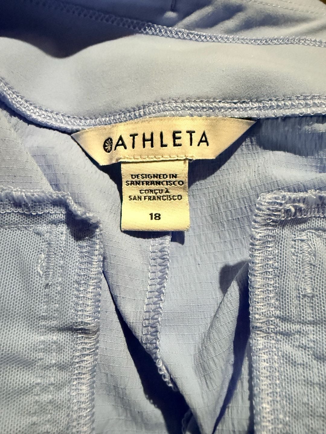 Athleta Brooklyn Shorts Size 18 Blue Periwinkle Athletic Casual 5