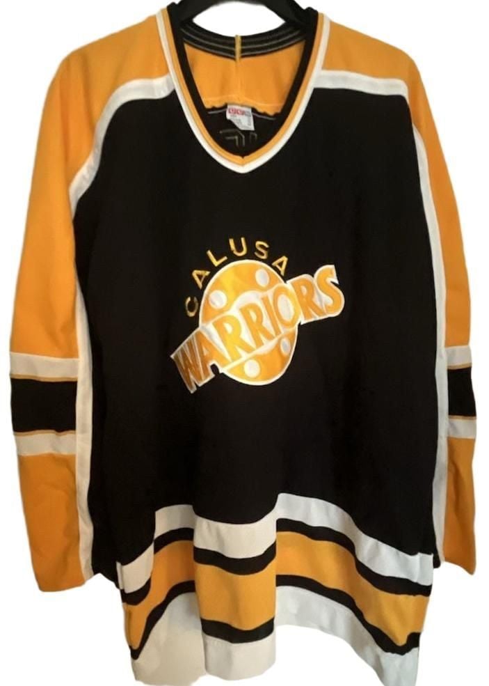 CCM Calusa Warriors Hockey Jersey Size XL Boucek 72 Black Yellow 2