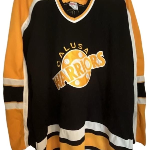 CCM Calusa Warriors Hockey Jersey Size XL Boucek 72 Black Yellow