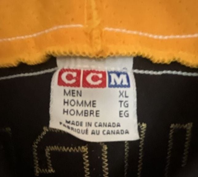 CCM Calusa Warriors Hockey Jersey Size XL Boucek 72 Black Yellow 4