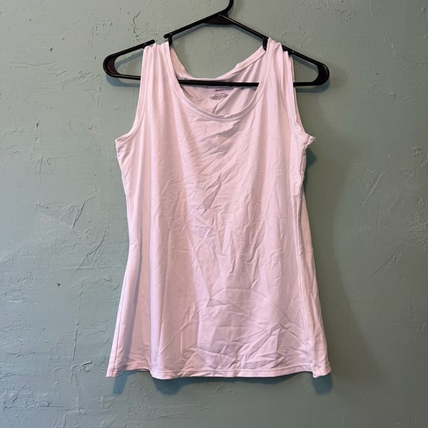 Dana Buchman Tank Top Size Small White Nylon Spandex