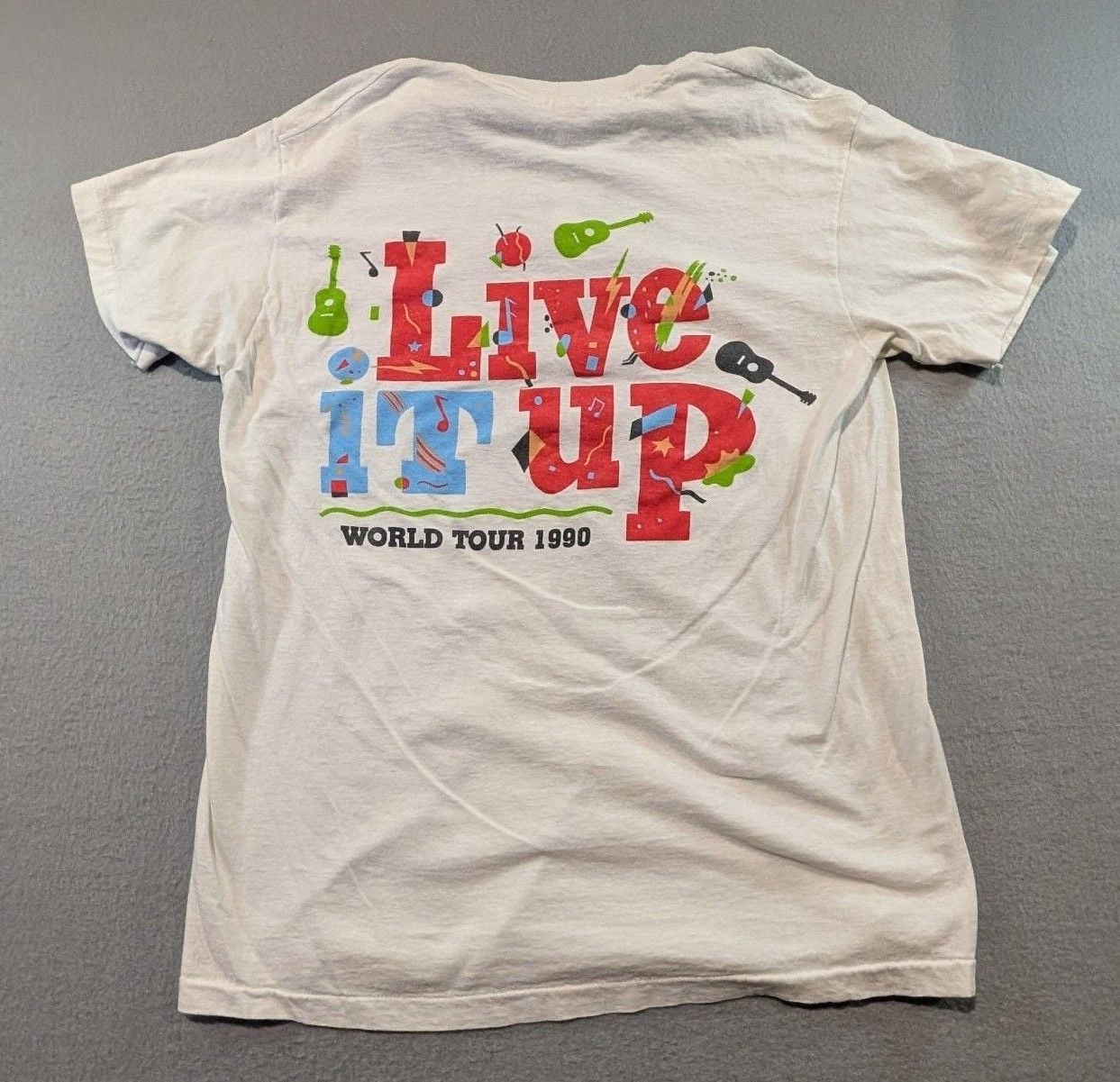 Hanes Crosby Stills & Nash Live It Up T-Shirt Size L Vintage 1990 7