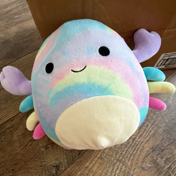 Squishmallows Christabel the Purple Swirl Crab Plush Stuffed Toy