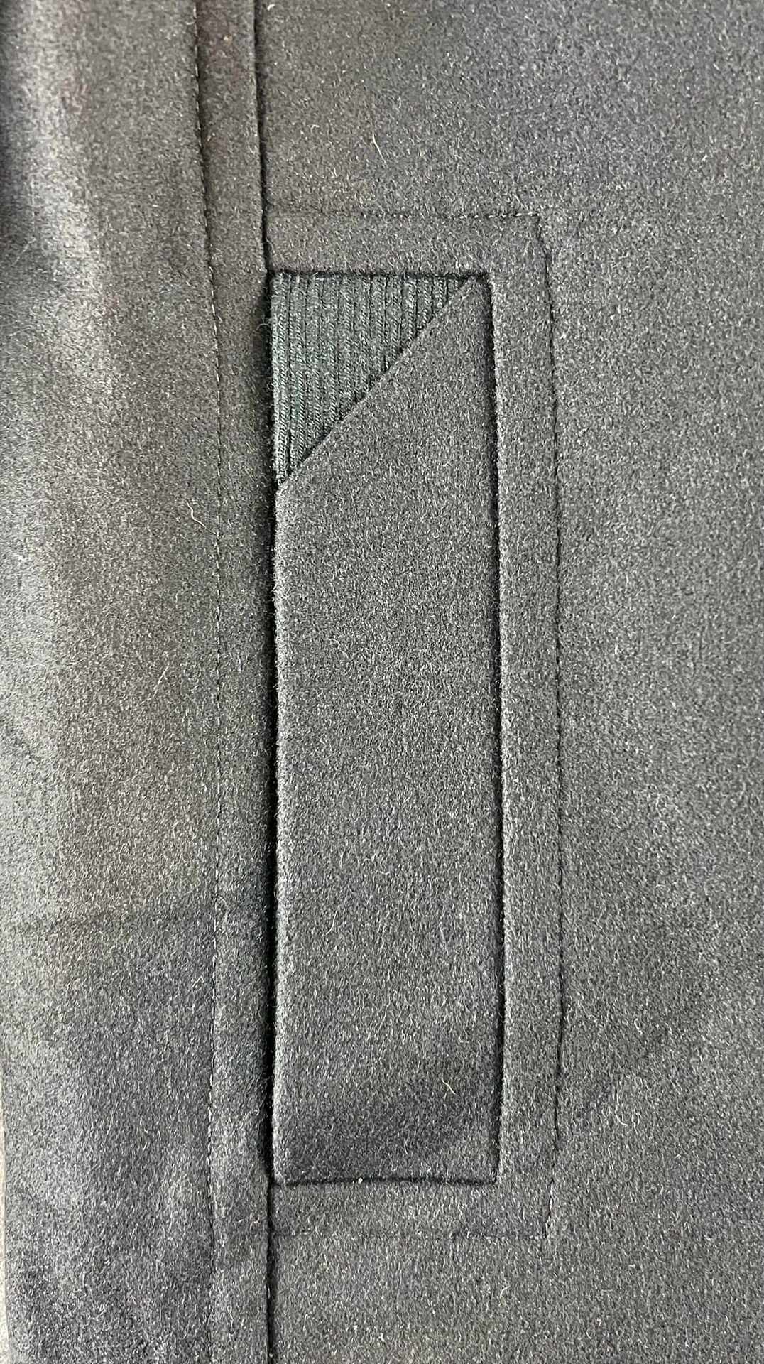 Marc New York Wool Jacket with Knit Bib Insert Black 3