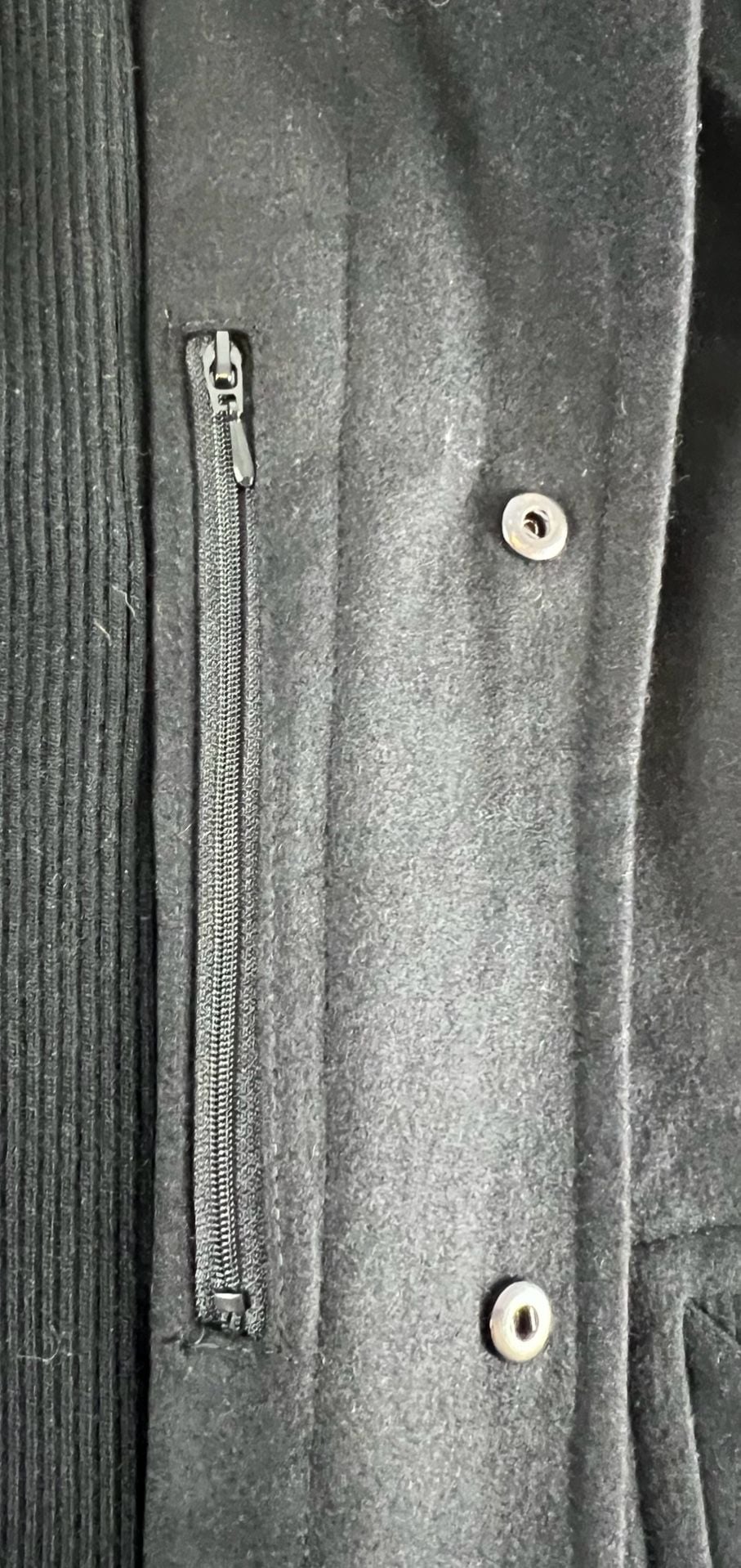 Marc New York Wool Jacket with Knit Bib Insert Black 10