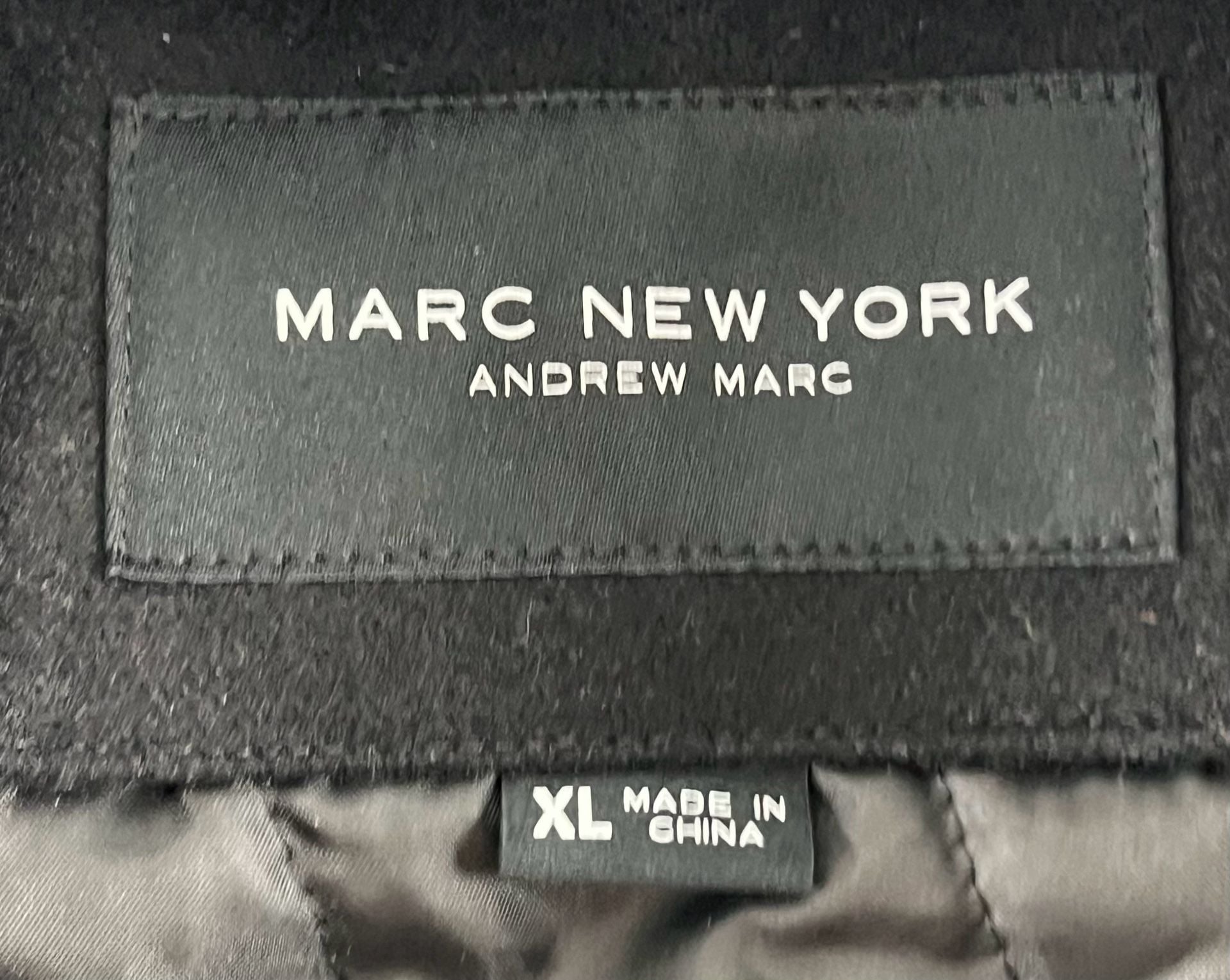 Marc New York Wool Jacket with Knit Bib Insert Black 13