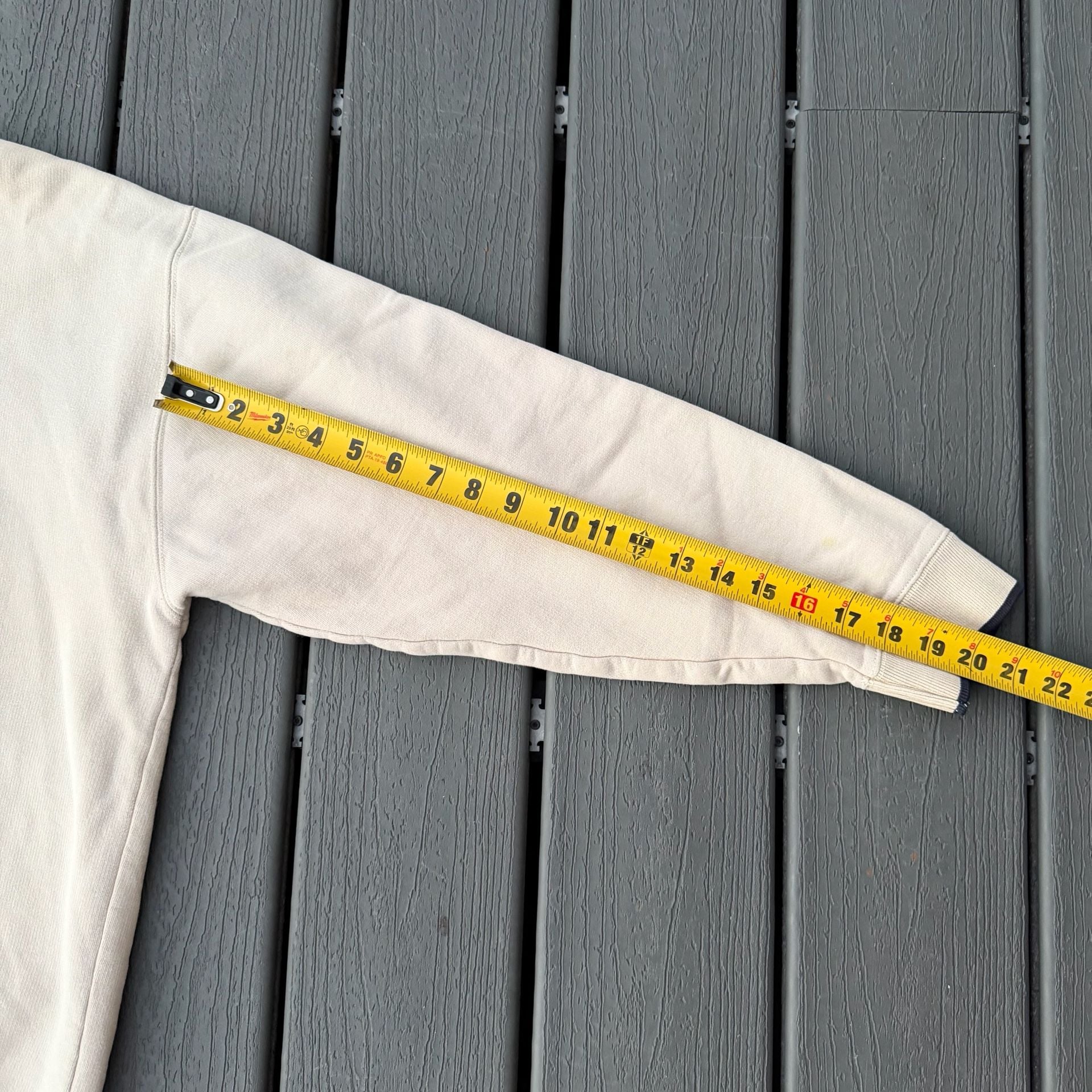 Grandpa Core All American Golfer Embroidered Golf Graphic Cream Sweatshirt XL 10