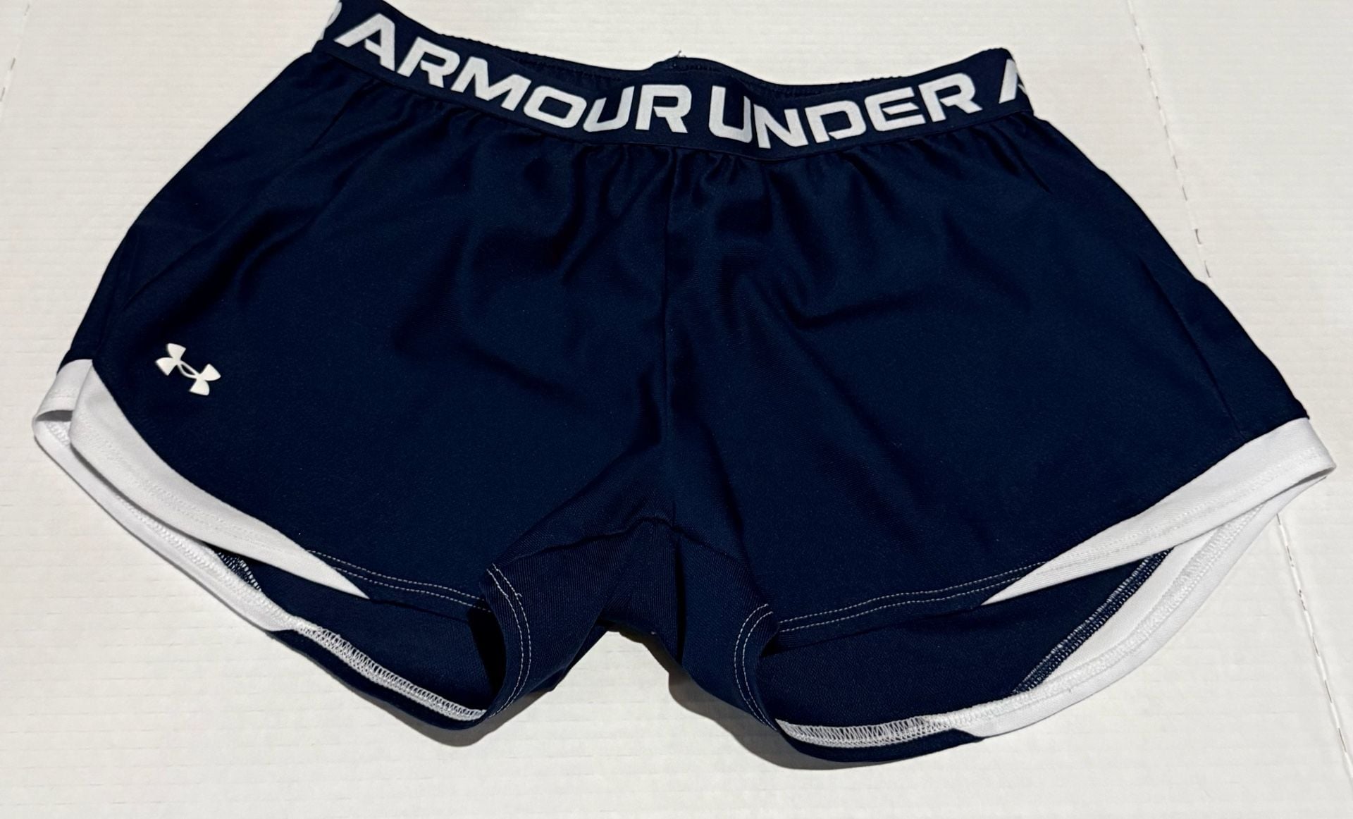 Under Armour Play Up 3.0 Shorts Size MD Blue White Athletic 2