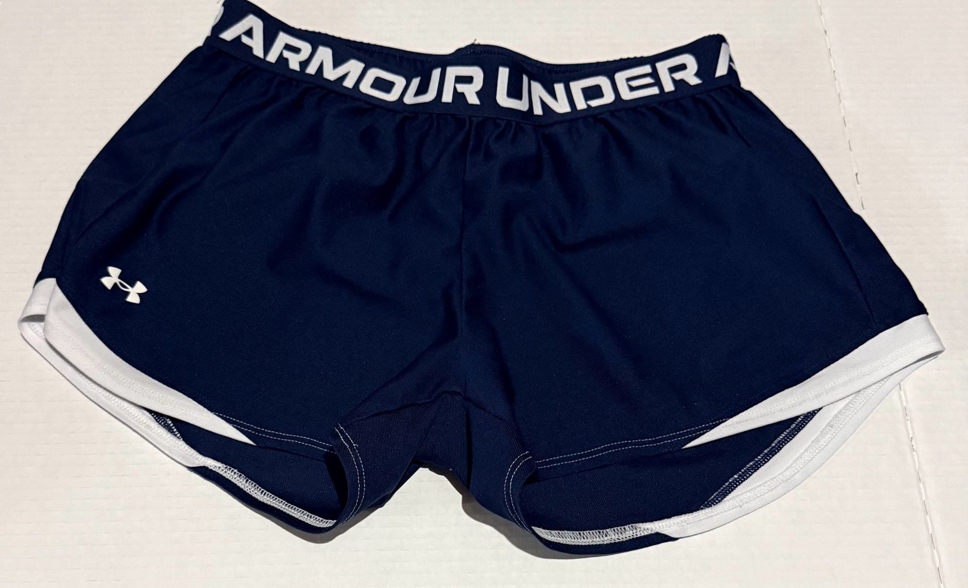 Under Armour Play Up 3.0 Shorts Size MD Blue White Athletic 3