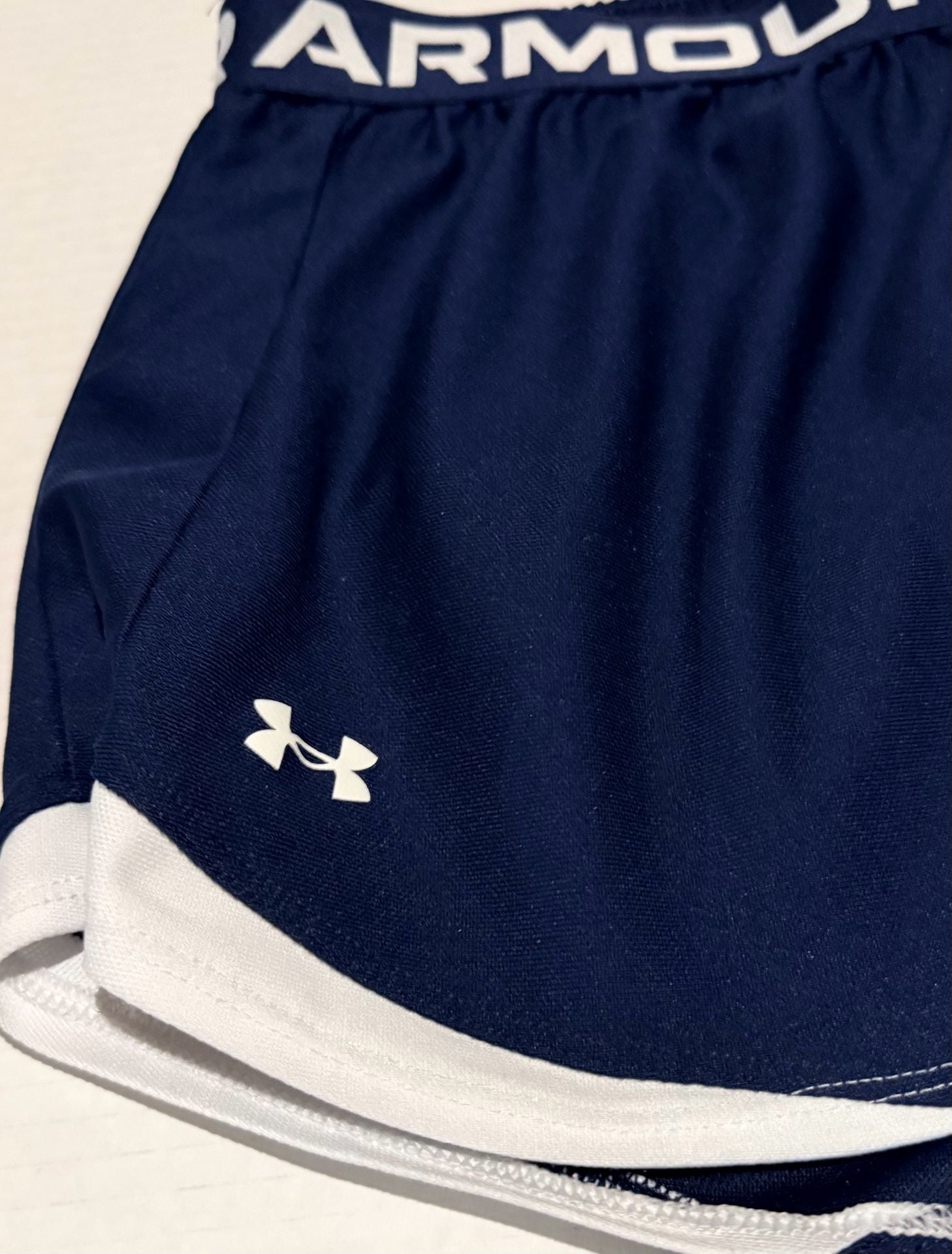 Under Armour Play Up 3.0 Shorts Size MD Blue White Athletic 4
