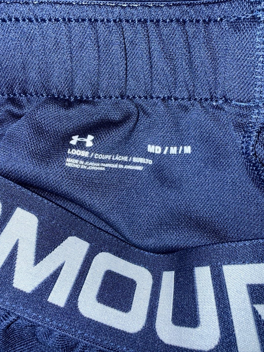 Under Armour Play Up 3.0 Shorts Size MD Blue White Athletic 6