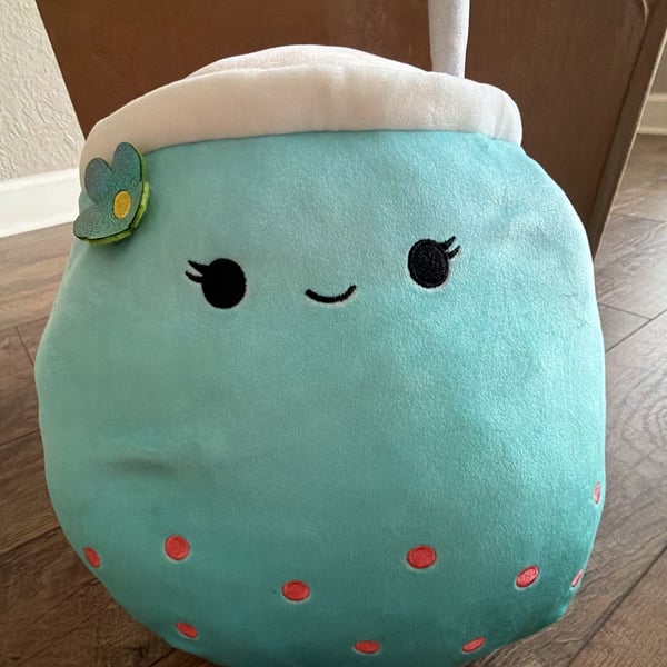 Squishmallows Jakarria the Blue Boba Tea Plush Toy