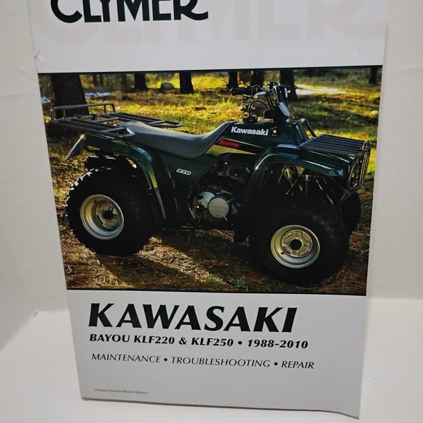 Clymer Kawasaki Bayou KLF220 & KLF250 1988-2010 Service Manual M465-3