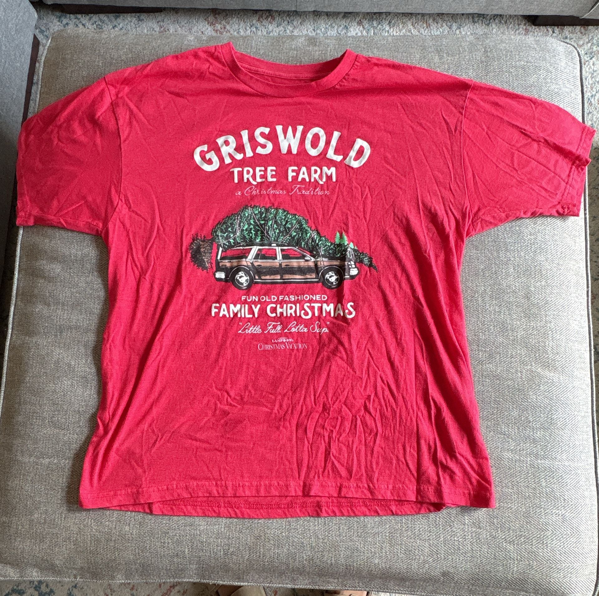 National Lampoon's Christmas Vacation Griswold Tree Farm T-Shirt Size XXL Red 2