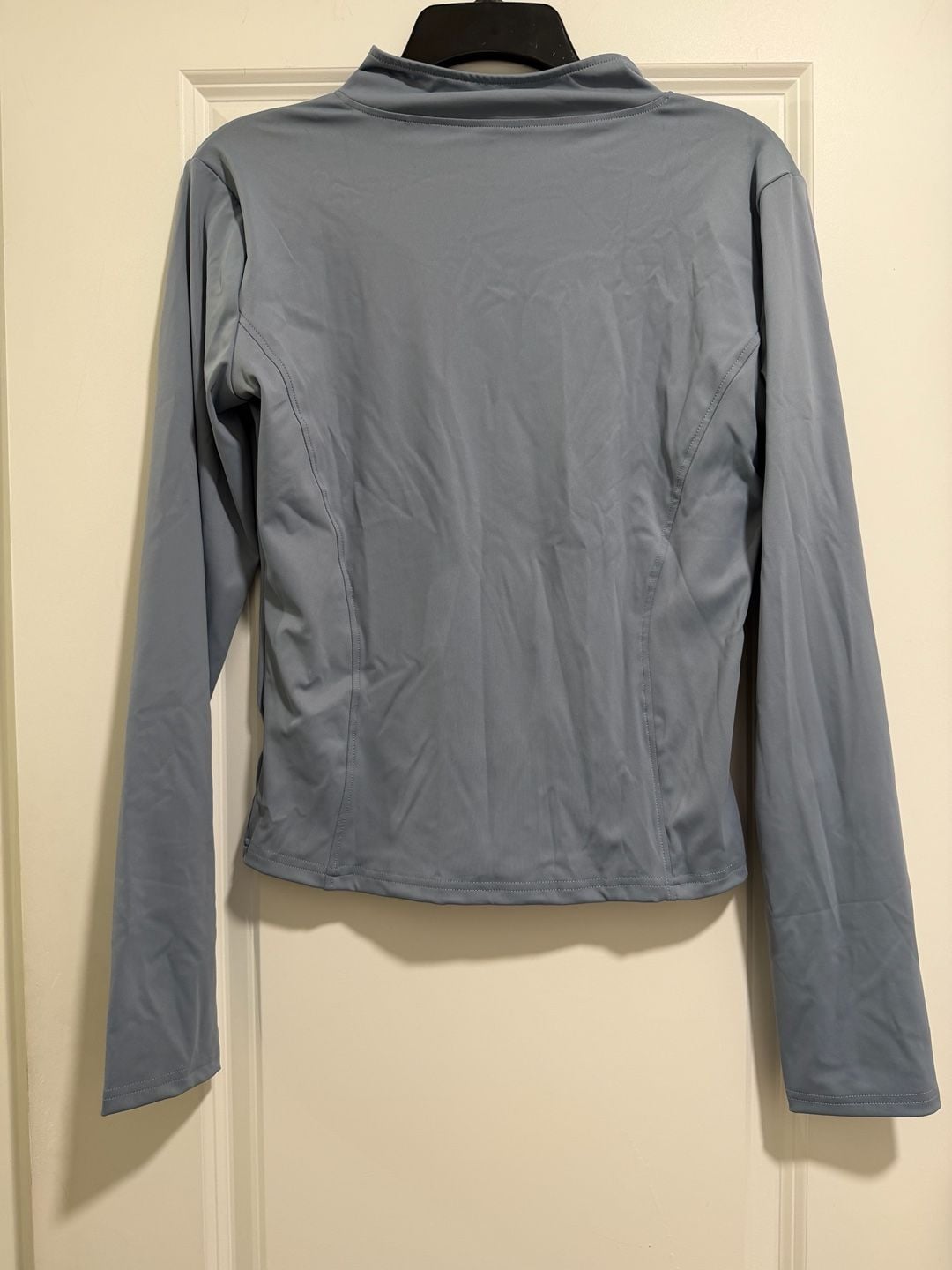 Athletic Full Zip Up Track Jacket Size XL Blue Thumbholes 5
