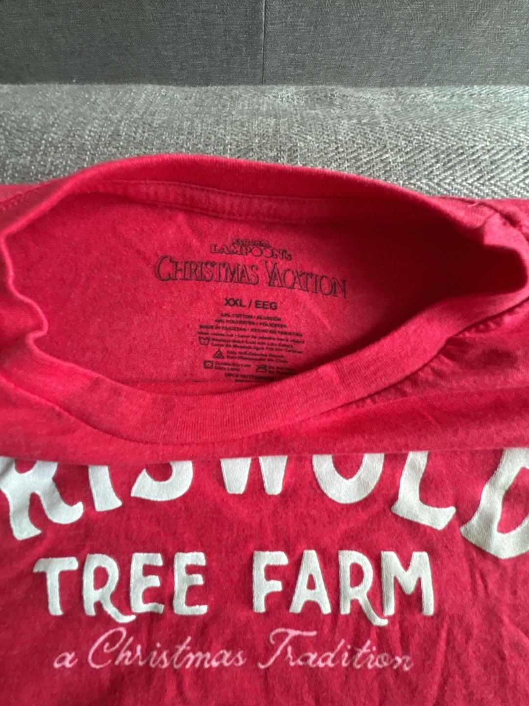 National Lampoon's Christmas Vacation Griswold Tree Farm T-Shirt Size XXL Red 3