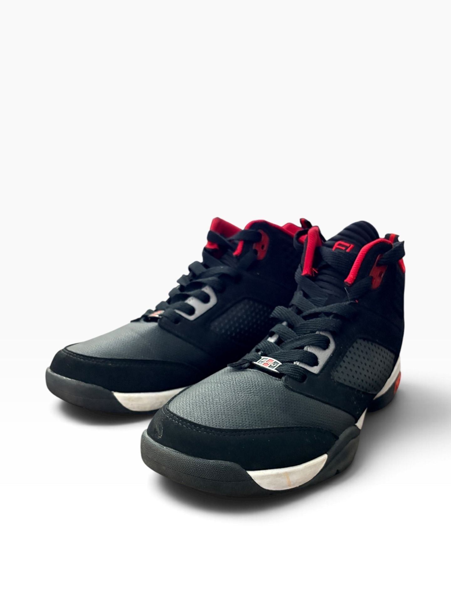 FUBU Zone High-Top Basketball Shoes Black Red 7