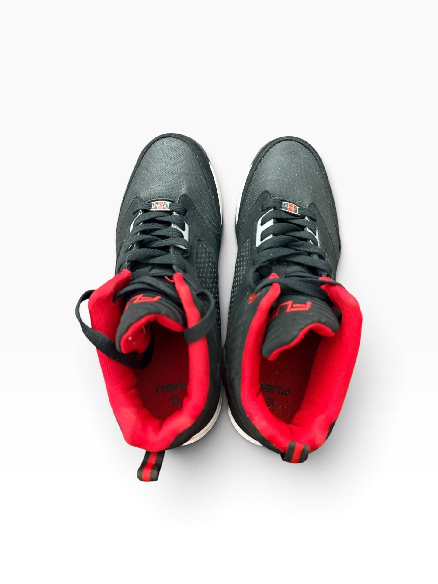 FUBU Zone High-Top Basketball Shoes Black Red 8