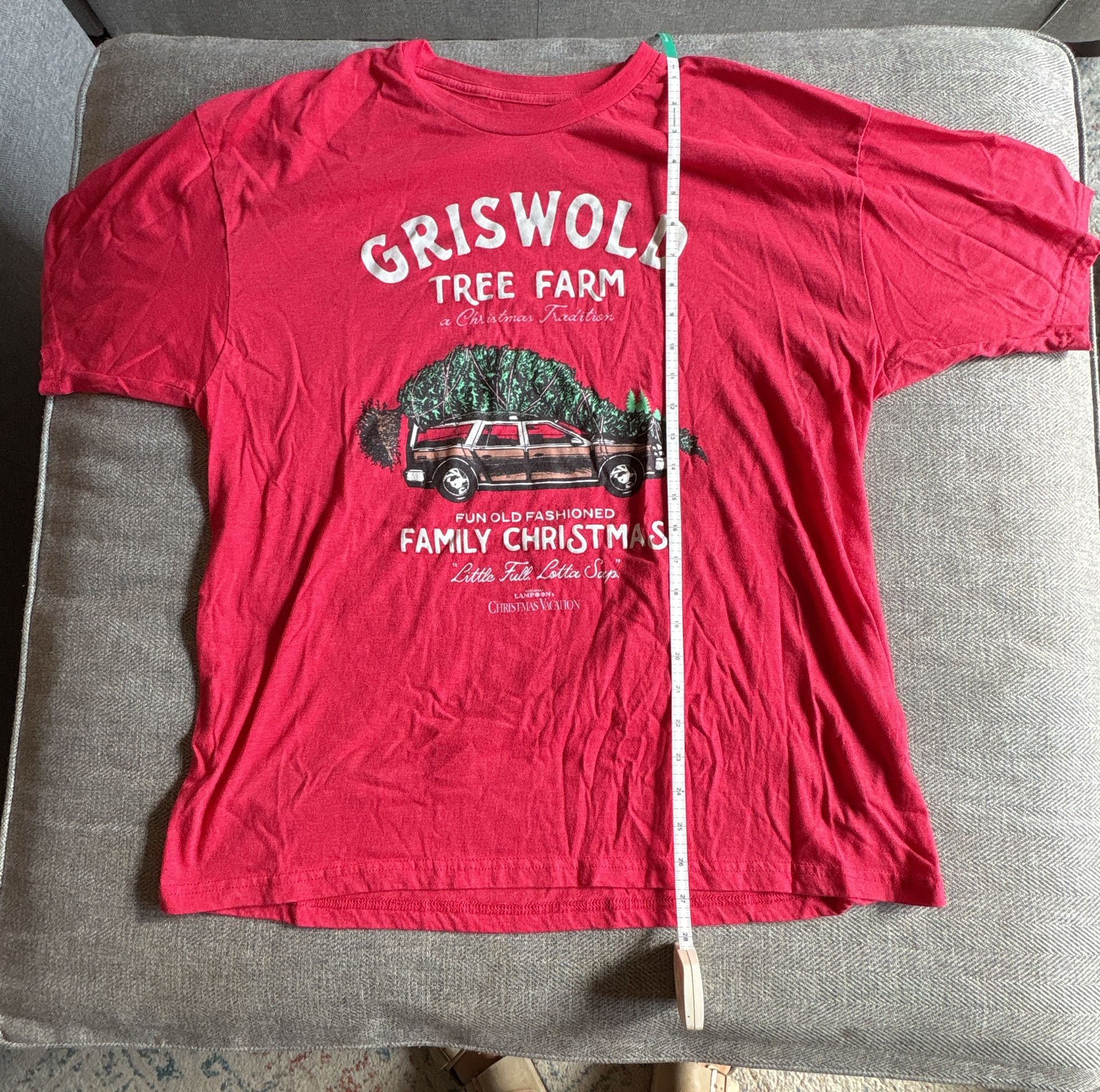 National Lampoon's Christmas Vacation Griswold Tree Farm T-Shirt Size XXL Red 4