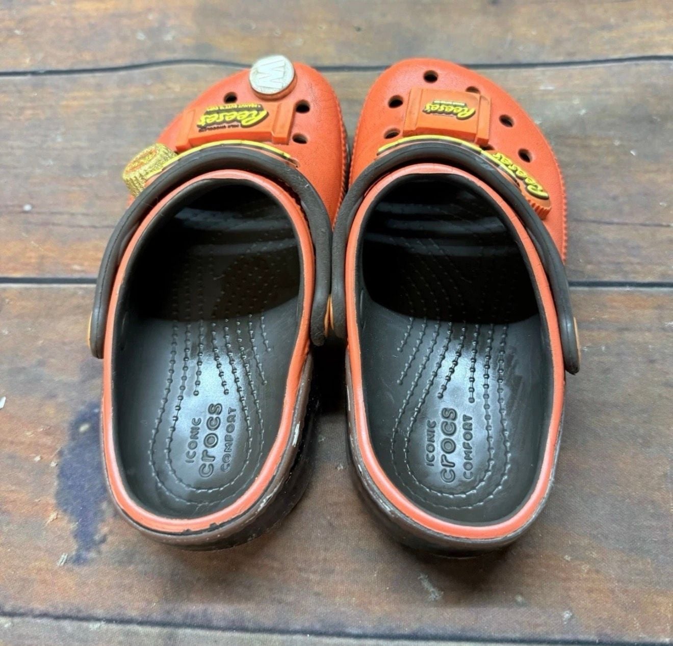 Crocs Reese's Classic Clogs Size C11 Orange Kids 4