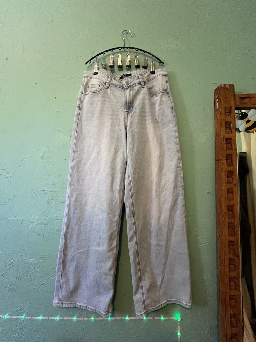 Onero Wide Leg Jeans Size 31 Light Wash Denim OSW8001 2