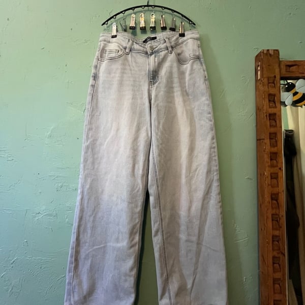 Onero Wide Leg Jeans Size 31 Light Wash Denim OSW8001