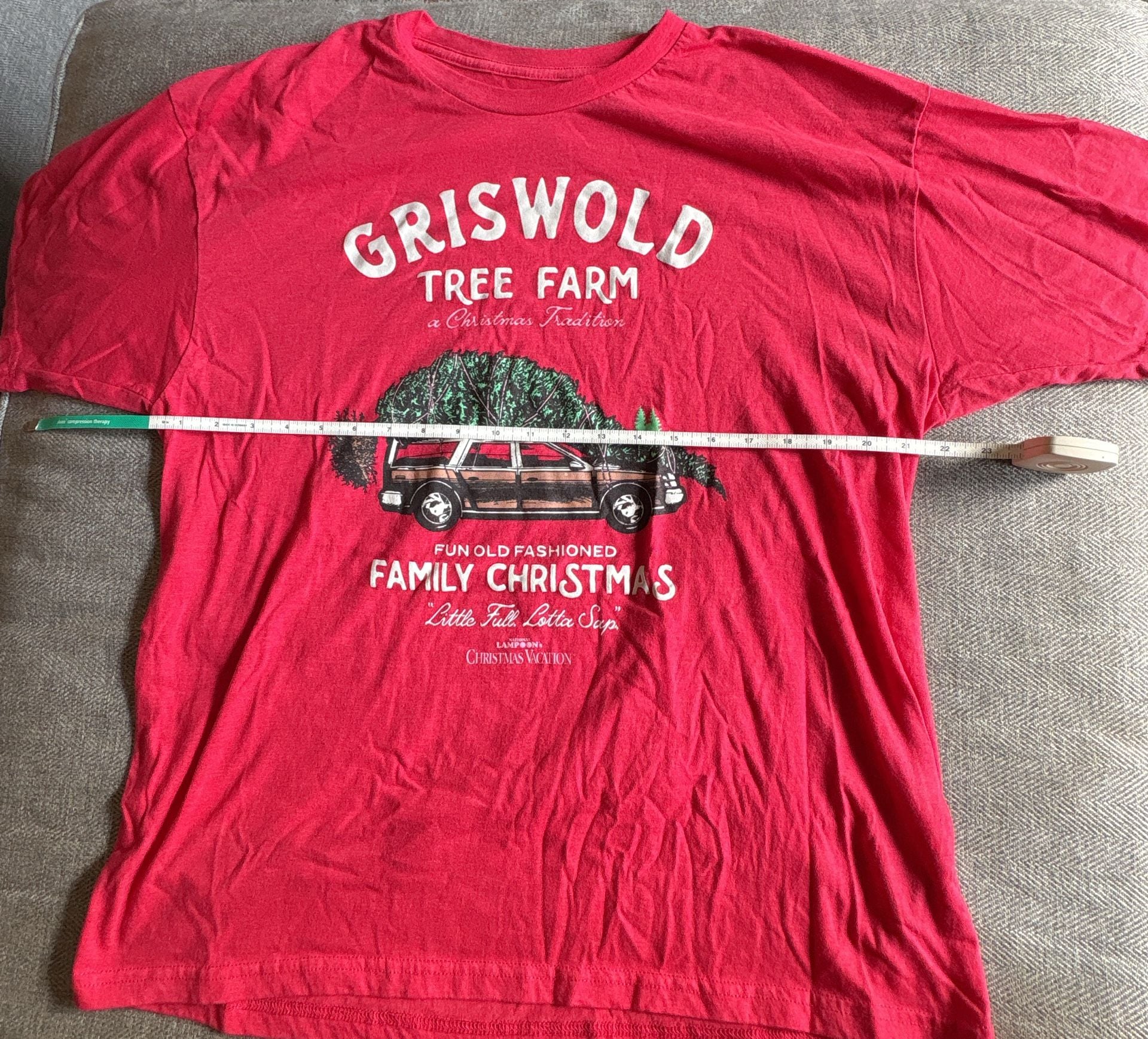 National Lampoon's Christmas Vacation Griswold Tree Farm T-Shirt Size XXL Red 5