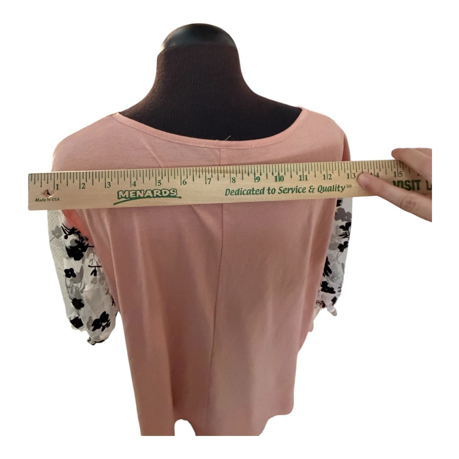 Ces Femme Floral Puff Sleeve V-Neck Top Pink 7