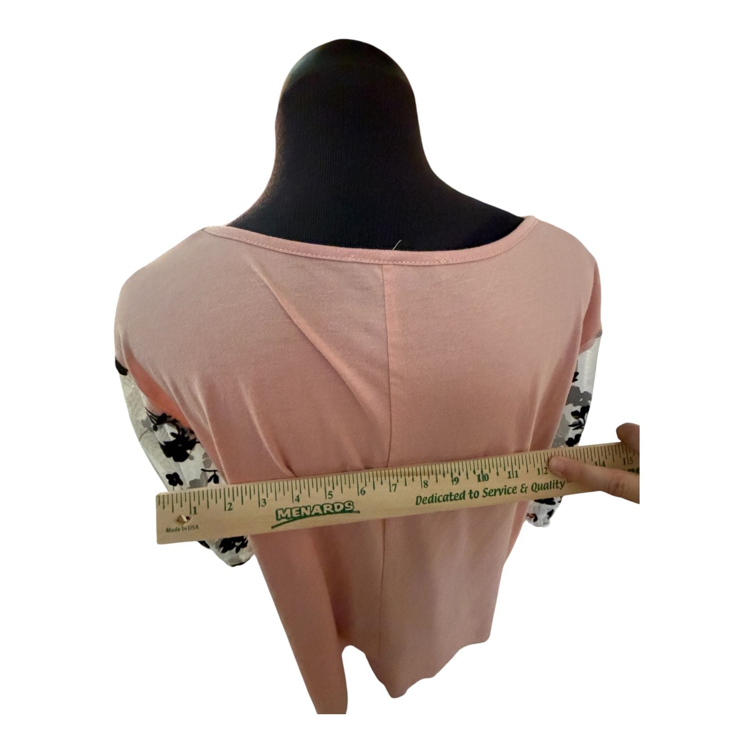 Ces Femme Floral Puff Sleeve V-Neck Top Pink 8